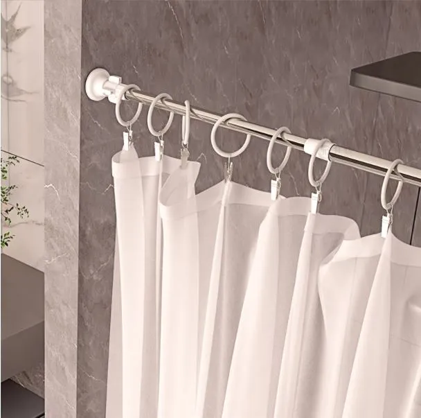 Bathroom Round Head Shower Curtain Rod