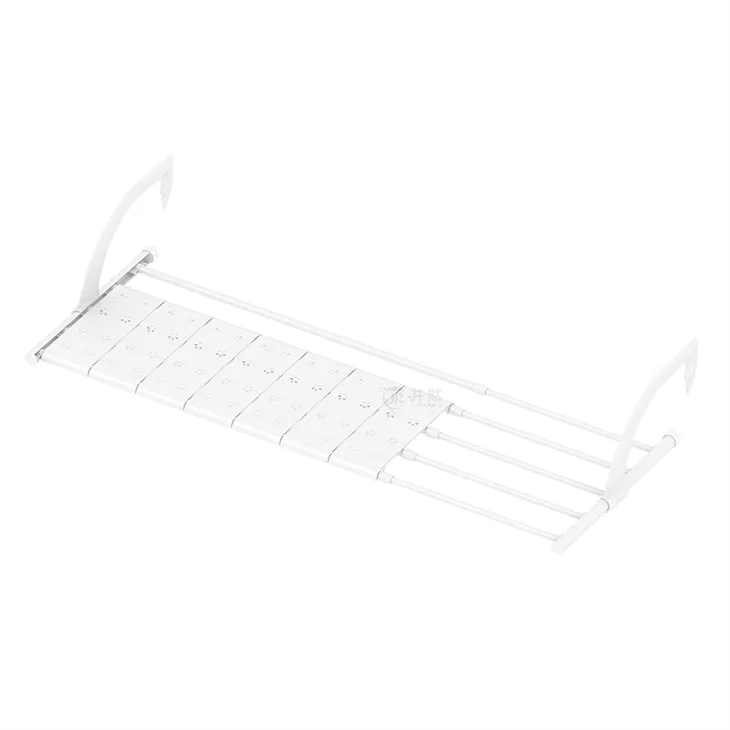 Dual Purpose Clothes Drying Rack For Balcony Railing
